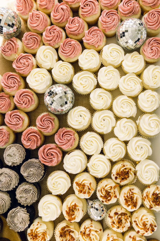 The wedding receptions cupcakes.