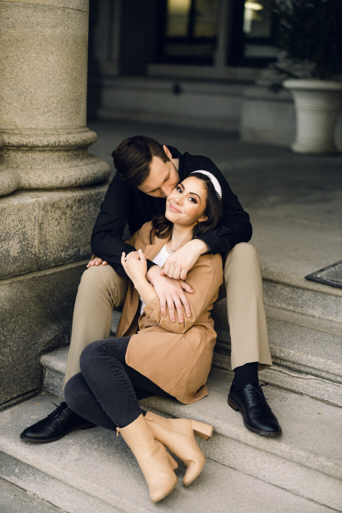 City engagement session in Albany, New York. 