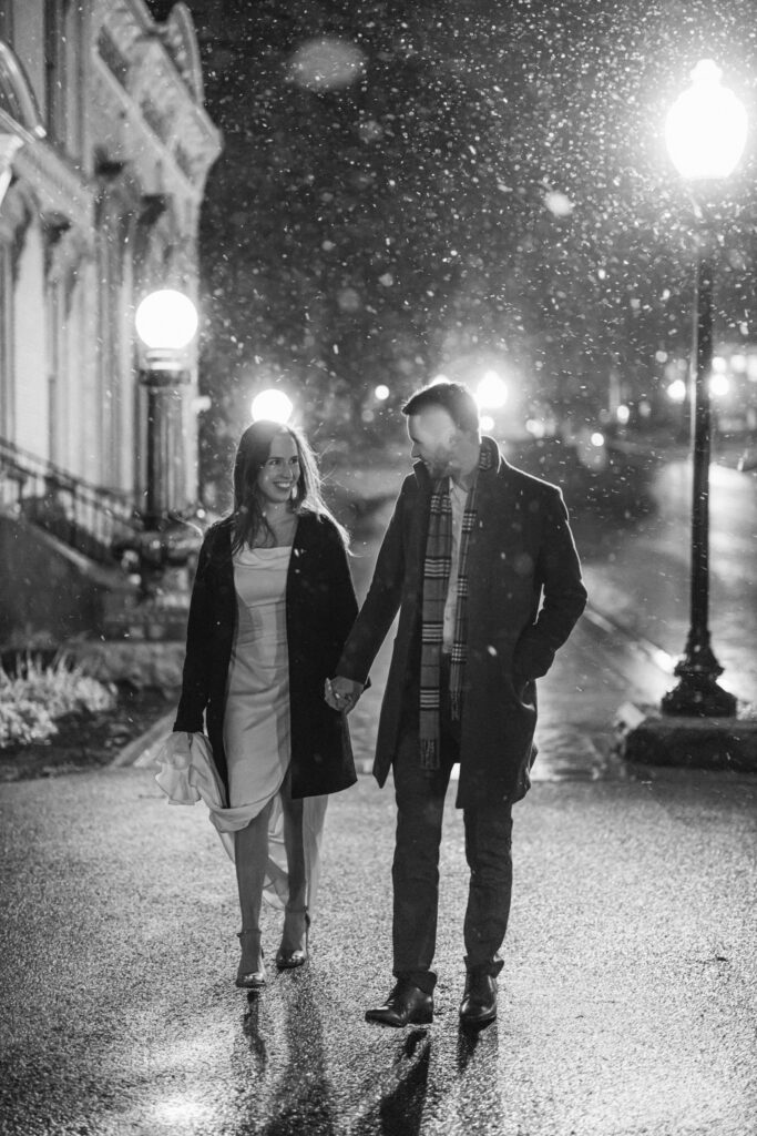 Broadway Street in Saratoga Springs, Upstate New York engagement session locations