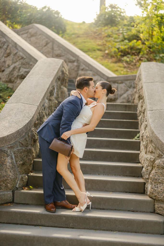 congress park, Saratoga springs engagement photos