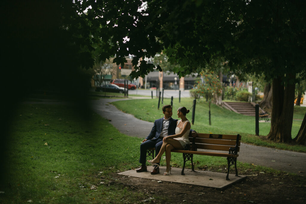 Congress park engagement photos